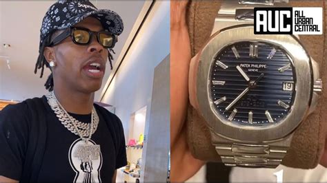 lil baby sold a fake watch|lil baby patek philippe watch.